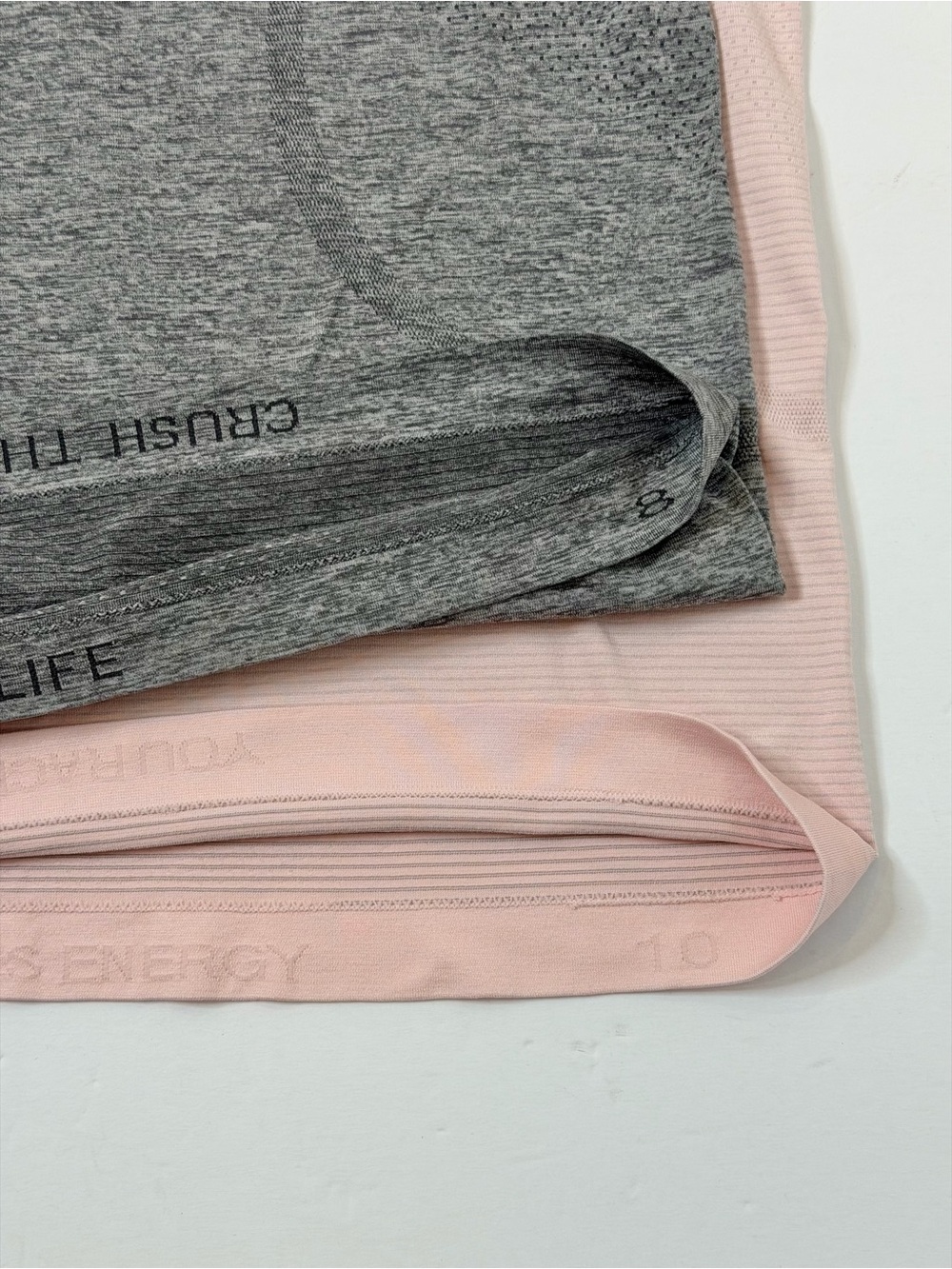 Lululemon Swiftly Tech Short Sleeve t-Shirt bundle Lot of 2 gray & light pink - Picture 5 of 8